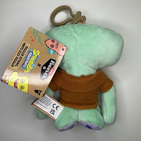 Zuru Fuggler x Spongebob Squarepants Keychain Plush Ring SQUIDWARD 5 in - Picture 3 of 3